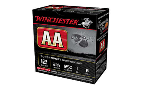 Ammunition Winchester Ammunition AA Supersport Sporting Clay 12Gauge WIN AA SPR SPT 12GA 2-3/4" #8 25/250